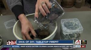 Buy best choice products 28in fire pit table 50,000 btu outdoor wicker patio w/ glass beads, cover, tank holder ash gray at walmart.com Diva Of Diy How To Make A Tabletop Fire Pit Youtube