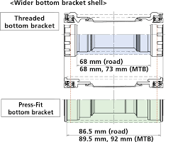 Press Fit Bottom Bracket Shimano Bike Component