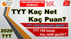 Peki yks baraj puanları düştü mü, yeni baraj puanı kaç olacak tüm detaylar haberimizde. Tyt 1 Soru Kac Puan Tyt 150 Baraji Kac Net 2020 Yks Youtube
