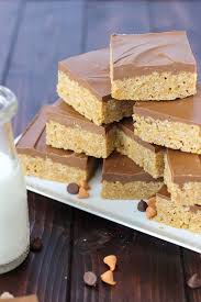 Milk Chocolate Scotcheroos Honey Instead Of Corn Syrup To Make Your Favorite Childhood Snack A Little Healthier While Mil Honey Recipes Food Chocolate Milk