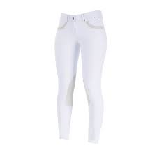 B Vertigo Denise Womens Mid Rise Curvy Knee Patch Breeches