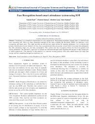 It's a free platform that offers various kinds of image recognition services. Pdf Face Recognition Based Smart Attendance System Using Iot