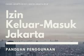 Permohonan keluar masuk negara boleh dibuat melalui sistem online mtp iaitu di pautan berikut Mau Keluar Masuk Jakarta Kantongi Surat Ini Dulu