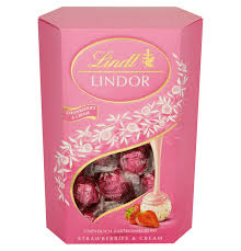 Lindor Cornet Erdbeer 500g Susswaren Weisse Schokolade Schokolade