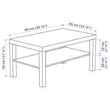 48 inches long by 30 inches wide. Lack White Coffee Table 90x55 Cm Ikea