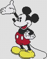 Image Result For Mickey Mouse Pixel Art Cross Stitch Kit Cross Stitch Mickey