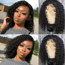 Curly hair men have different cutting and styling requirements than straight or even wavy hair. Amazon Com Wet And Wavy Bob Lace Front Wigs For Black Women 150 Density Pre Plucked Brazilian Water Wave Human Hair Wigs Natural Color 14inch Beauty
