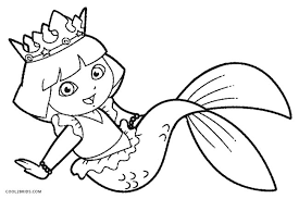 Coloring pages disney probably all children know mickey, minnie, donald, daisy, goofy, pluto, little mermaid, lion king, woody from toy story and many other unforgettable characters from disney movies. Free Printable Dora Coloring Pages For Kids