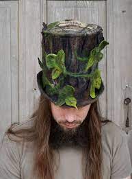 Unique Felted Top Hat Woodland Hat Forest Druid Wizard Hat Etsy Hats Wizard Hat Mad Hatter Steampunk