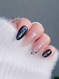 Chic Leopard and Gold Chrome Nails