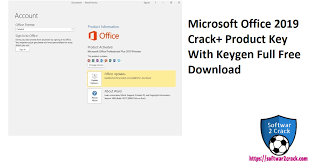Well, microsoft office 2019 is the latest version of microsoft's productivity suite. Microsoft Office 2019 Crack With Activation Key Free Download 2021