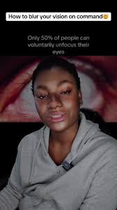 Can you unfocus your eyes