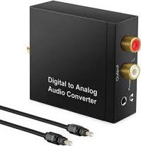 Convertor digital analog audio converter optic toslink rca,jack,optic. Adaptor Convertor Audio Digital La Analog Toslink La 2xrca Jack 3 5mm Mama Mama Alimentator Retea 1a Adapaudio2