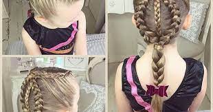 Cute Dutch Braids For Abby S Gym Class Pink Bow By Littleminiandco Sweethearts Kidsbraids B Kids Hairstyles Little Girl Hairstyles Little Girl Braids
