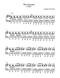 The sheet music of the scientist is also available. The Scientist Coldplay Piano Sheet Music David Sides Enterprises Inc