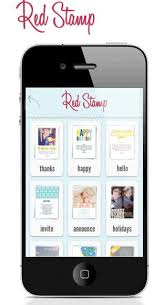 Red Stamp You No Longer Have An Excuse Not To Send Holiday Cards Iphone Apps Personal Cards App