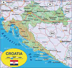 ¿dónde está croacia en el mapa de europa? Croacia Mapa Mochileros Viajeros