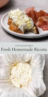 Easy 4 Ingredient Homemade Ricotta Video Well Seasoned Studio Recipe In 2020 Cooking And Baking Homemade Cheese Homemade Ricotta Recipe