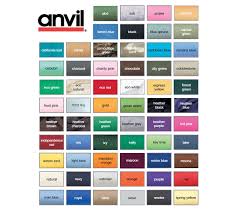 980 Anvil Color Chart Related Keywords Suggestions 980