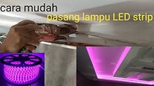 Namun, agar keawetannya lebih lama, anda harus mengubahnya ke dc yang dapat ditempuh melalui beberapa. Cara Memasang Lampu Led Strip Di Plafon Youtube