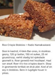 Bar One Rice Krispie Blokkies Sweet Recipes Recipes Cooking And Baking