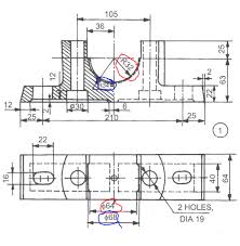 You are able to edit a dimension after placement by clicking and. Half Sectional Views Of Plummer Block Engineering Stack Exchange
