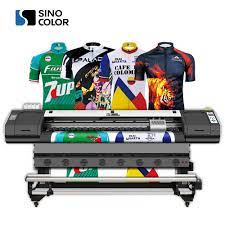 China 1 8m Large Format Dye Sublimation Textile Fabric Heat Transfer Printer Printing Machine Price China Cmykw Sublimation Printer Printer For Sublimation Paper