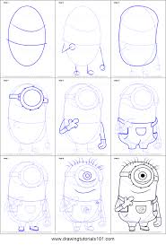 How To Draw Stuart From Minions Printable Step By Step Drawing Sheet Drawingtutorials101 Com In 2020 Minion Drawing Drawing Tutorial Drawing Sheet