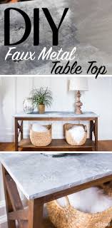 How To Make A Table With A Faux Metal Top Ehow Metal Table Top Metal Table Kitchen Table Metal