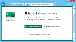 Konfigurieren Des Sicheren Zahlungsverkehrs In Kaspersky Total Security 2016