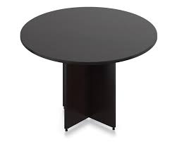Hot sale industrial round coffee table 48 w wood dark metal led coffee table. Otg 48 Round Table Cross Base Sl48r