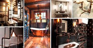 Steampunk bathroom ideas showcasing a masculine type of bathroom that if executed well can be appealing to anyone who loves a bathroom that makes a statement. 25 Amazing Steampunk Bathroom Ideas For 2020 Decor Home Ideas
