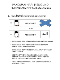 Sebab utamanya adalah apabila belia ramai belia yang rasa undi diorang tak berharga. Cara Betul Tanda Undi 2014