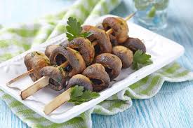 Champignons Grilles Au Barbecue Recette Recette Brochette Champignons Grilles Recettes De Cuisine