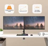 Pholiten Soporte Monitor Para Pantallas De 13-32 Pulgadas  LCD/LED/Plasma/Curva, Altura Ajustable
