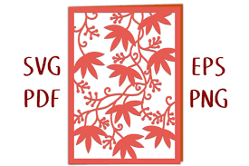 Free vectors and icons in svg format. Autumn Leaves 7x5 Greetings Card Graphic By Nic Squirrell Creative Fabrica