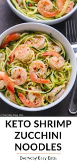Add in the remaining 1 tablespoon of olive oil along with the red bell pepper, onion, mushroom, and cajun seasoning. Easy Zucchini Noodles With Garlic Shrimp Keto Low Carb Everyday Easy Eats