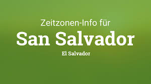 San salvador, soyapango, santa ana. Zeitzone San Salvador El Salvador Bei Sommer Winterzeit