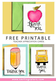 Thank You Card For Teacher And School Bus Driver With Free Printables Teacher Appreciation Cards Teacher Cards Teachers Day Card