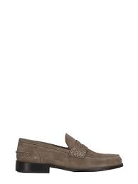 Beige Bag Moccasin In Suede Leather Daniele Alessandrini Carbone Boutique
