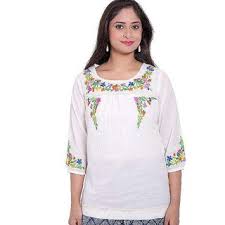 About 0% of these are lace, 20% are a wide variety of embroidery kurti options are available to you, such as feature, fabric type, and decoration. Buy Casual Embroidery Kurti In Cream Colour Online 699 From Shopclues