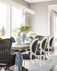 Classic Linear Chandelier Round Back Dining Chairs French Dining Chairs Grey Dining Tables
