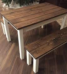 Children Farmhouse Table And Benches Pine Main Kids Wooden Table Small Farmhouse Table Diy Kids Table