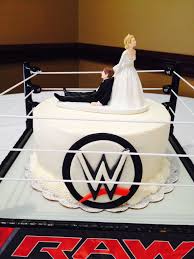 Wwe Grooms Cake Buttercream Iced With Topper And Fondant Details Groomsman Cake Wedding Cake Toppers Wrestling Cake