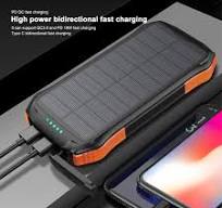 16000 MAh Solar Power Bank z USB C, QC3.0 Szybkie ładowanie ...