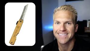 Higo no Kami 10 Pocket Knife by Nagao Seisakusho, Brass Finish