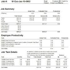 job order cost sheet template
