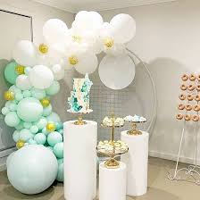 MUGOZU 3PCS Event Decor Direct Round Cylinder Stand Pedestal Display,White  Iron Round Cylinder Pedestal Display, Cylinders for Party  Decorations,Middle 3pcs : Amazon.co.uk: Home & Kitchen