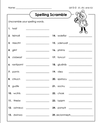 13 5th grade reading worksheets a questionnaire: Unscramble The Words D 2 5th Grade Worksheet