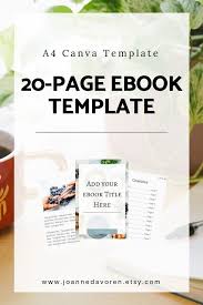 20 Page Canva Ebooktemplate This Template Is Ideal For Creating Freebies For Your Audience Or For Sharing Your Ebook Template Workbook Template Ebook Design